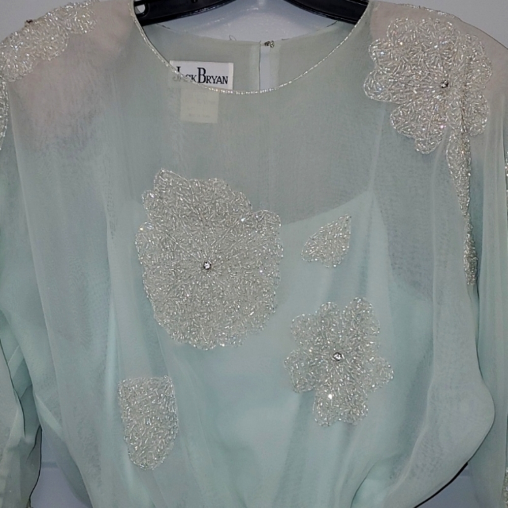 Dress, Sheer, Beaded detail